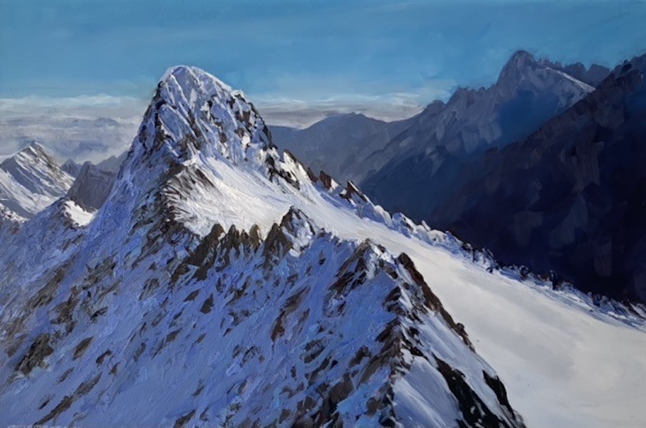 D Lambert| aerial viewmt Aspriing National Park  | McATAmney Gallery and Deisgn Store | Geraldine NZ